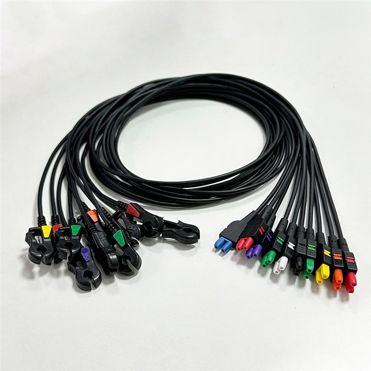 GE IVY 3150 Radiotransluent Safety Leadwires ECG