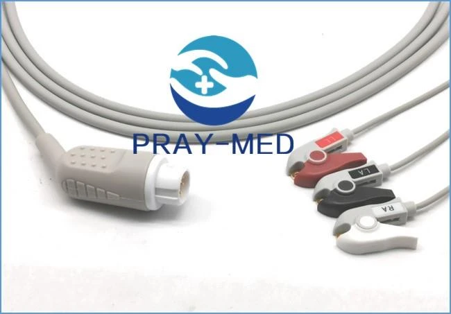 Philips 8pin Compatible Direct-Connect 5lead ECG Cable AHA Grabber