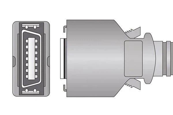 Dolphin 2G00751 Compatible 14-Pin Pediatric Soft SPO2 Sensor
