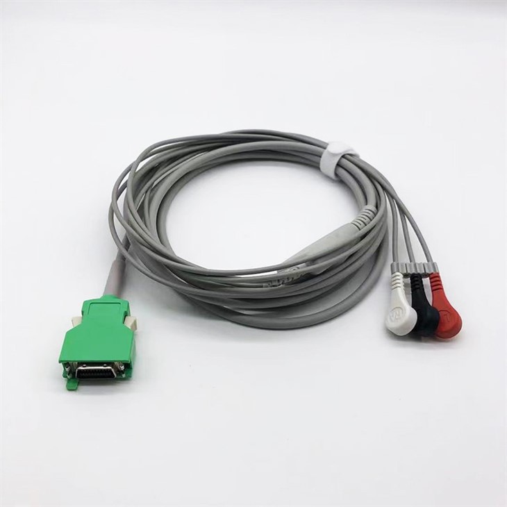 One-piece ECG Cable 12Pin Compatible Nihon Kohden BSM-2301